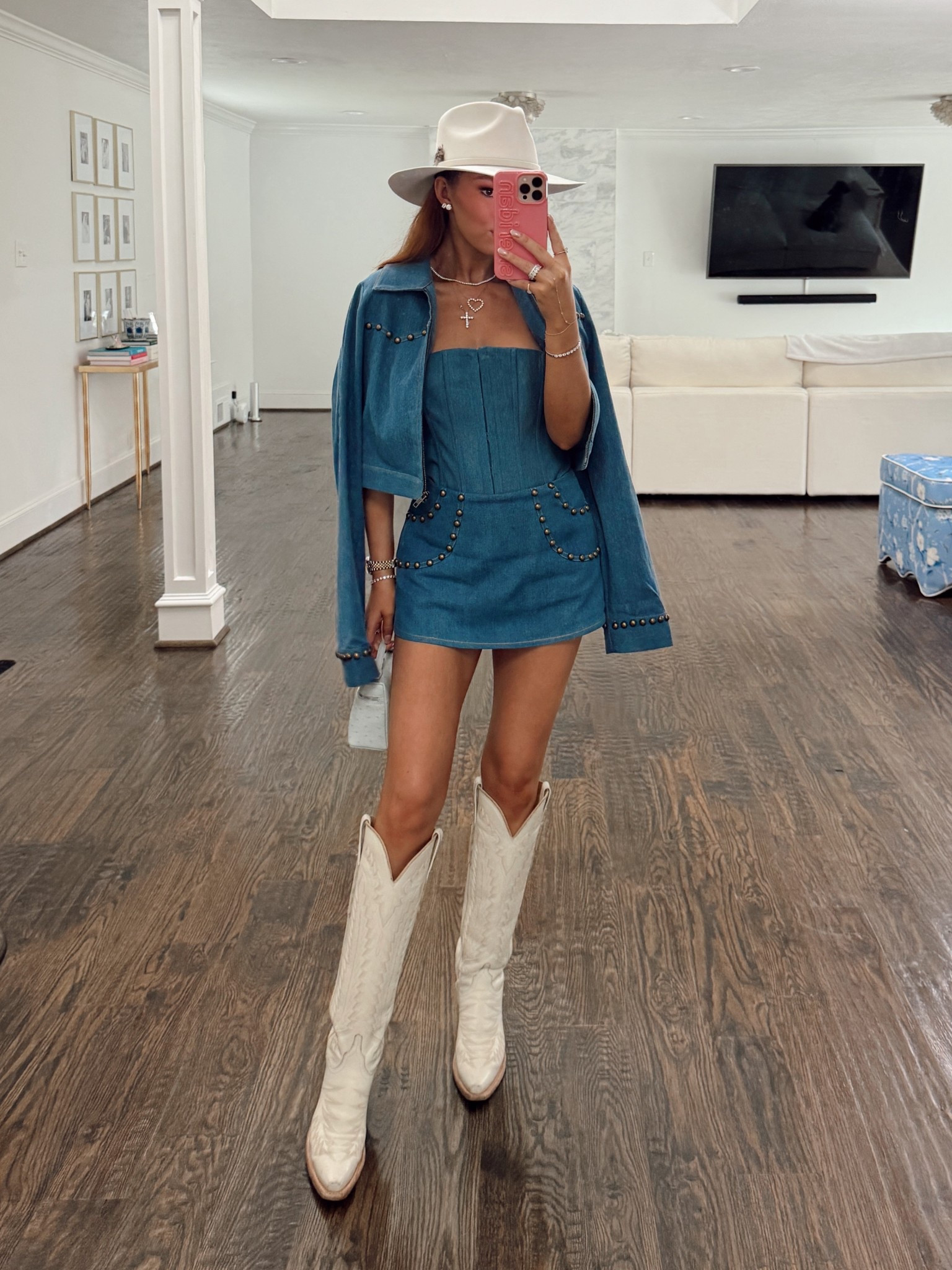 Western chic! Love a little denim on denim 🤠

#LTKParties #LTKShoeCrush #LTKStyleTip