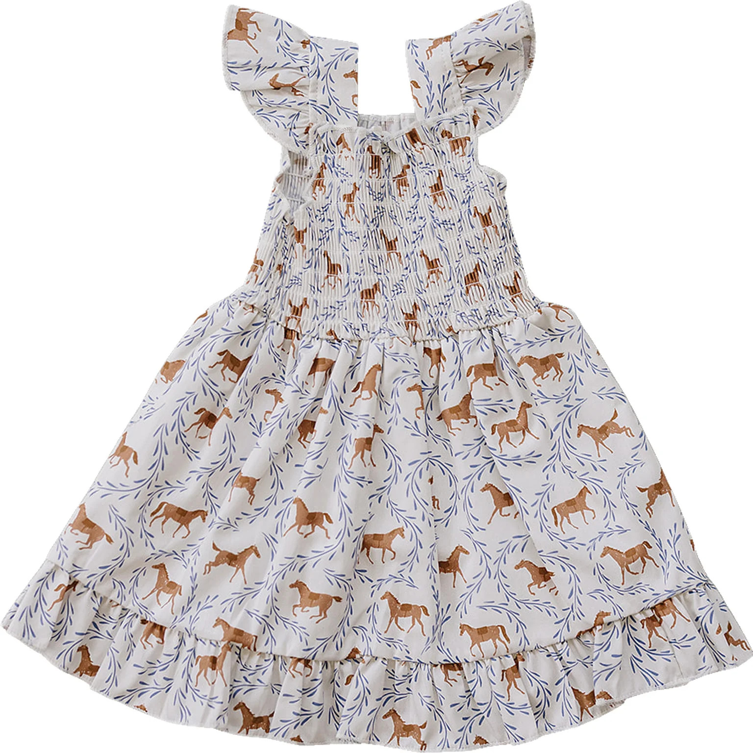 Pony Smocked Dress | Mebie Baby