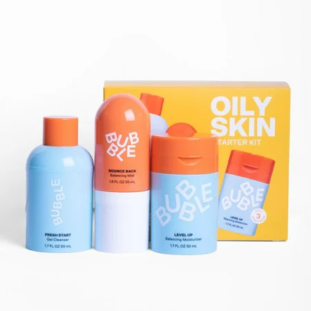 Bubble Skincare 3-Step Balancing Bundle for Normal to Oily & Combo Skin Everyday Care Unisex set of 3 | Walmart (US)