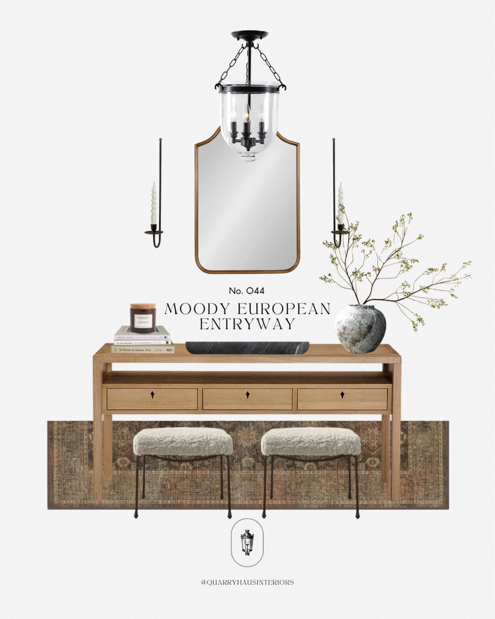 This Moody European entryway design knows how to make a first impression 🤎

Entryway entry way design decor furniture console table mirror front door foyer light runner rug

#LTKhome