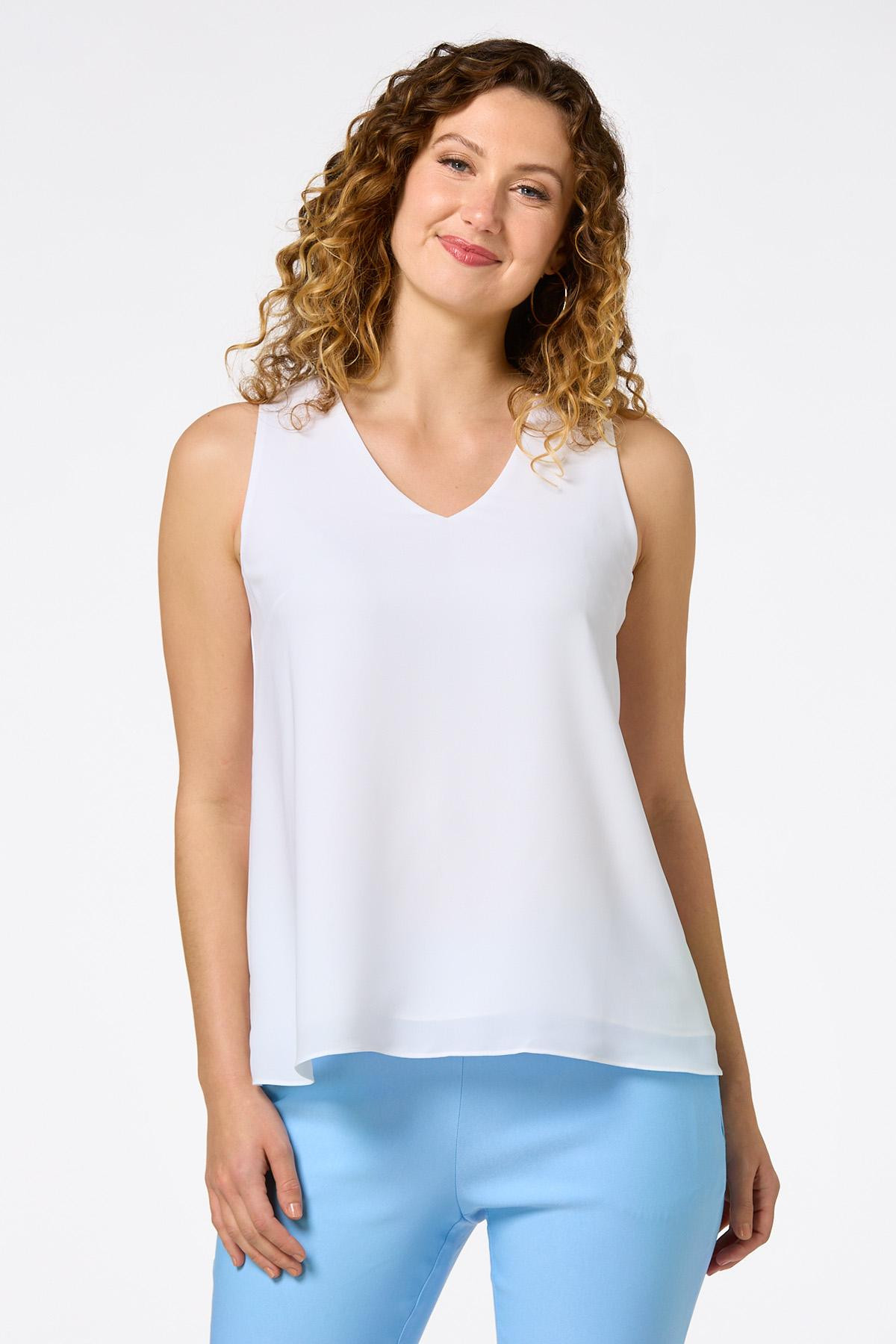 Petite Dressy Layered Tank | Cato Fashions