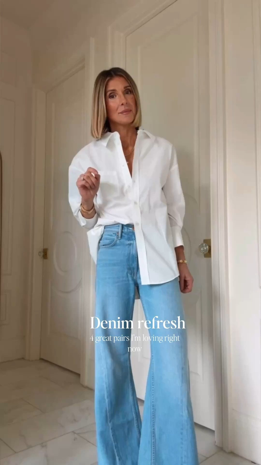 Doing a denim reset 🤍
These are the 4 pairs I keep reaching for — all fit true to size.
Mother & Paige jeans are TTS.
@Anthropologie 
#anthropartner #ad

#LTKootd