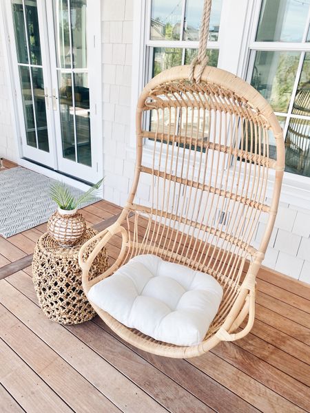 Swing! This is super cute used indoors as well. They have a specific outdoor swing but this one has held up fine on a covered porch.  

#LTKhome #LTKstyletip #LTKSeasonal