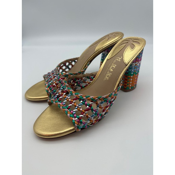 Antonio Melani The Nat Note Rainbow Metallic Mule Heeled Sandals NEW | Poshmark