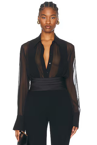 Meghan Panelled Silk Blouse | FWRD 