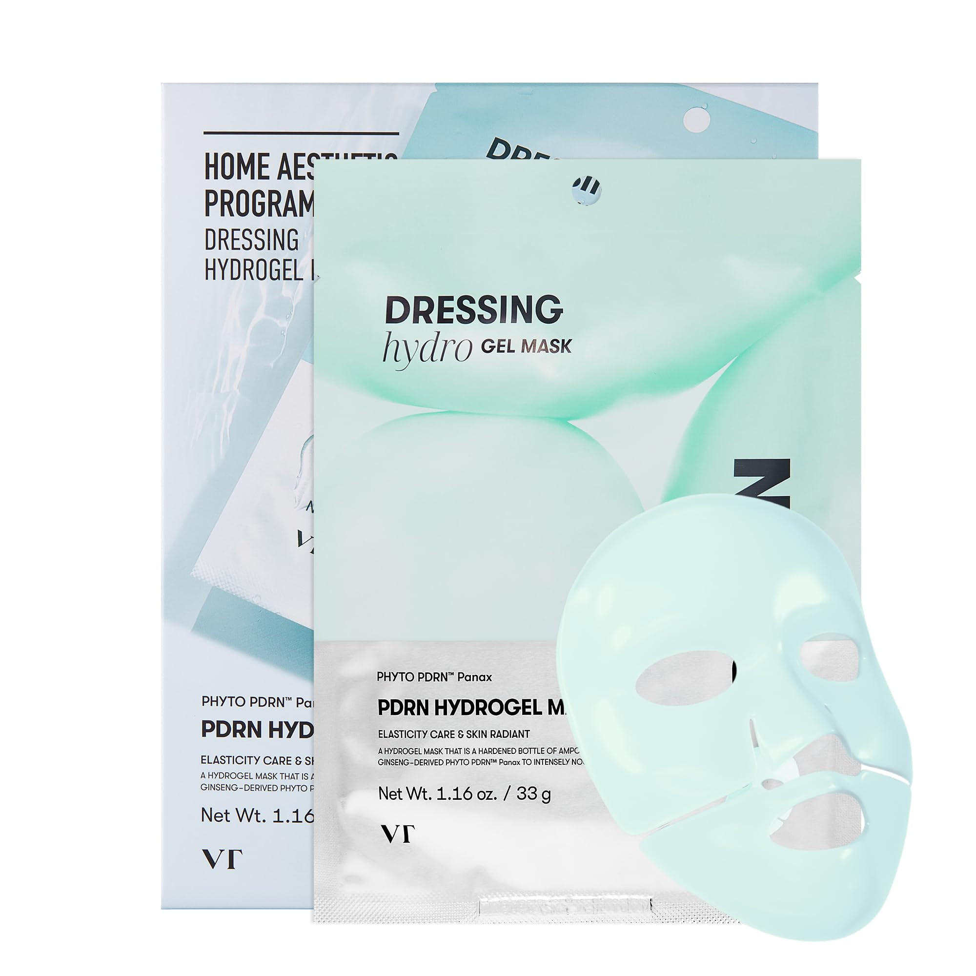 VT COSMETICS PDRN Hydrogel Mask(33gx4ea), Intensive Nourishing, Rejuvenating Face Mask, Skin Repa... | Amazon (US)