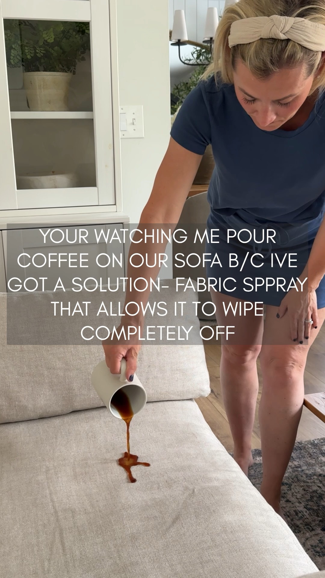 Have you tried this protectant spray yet? It allows you to wipe up any spill with no mess-- the spill beads on top of the furniture allowing you to blot it off. 

#LTKHome