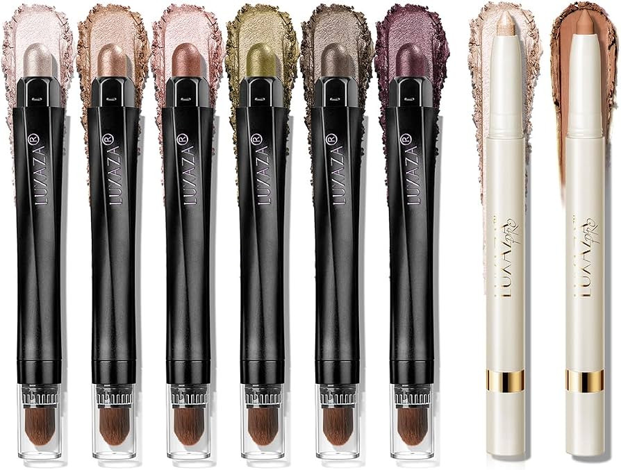 Cream Eye Shadow Eyeliner Makeup Sticks, Highlighter Brightener Pencil Classic-A005 + Multi-use-S... | Amazon (US)