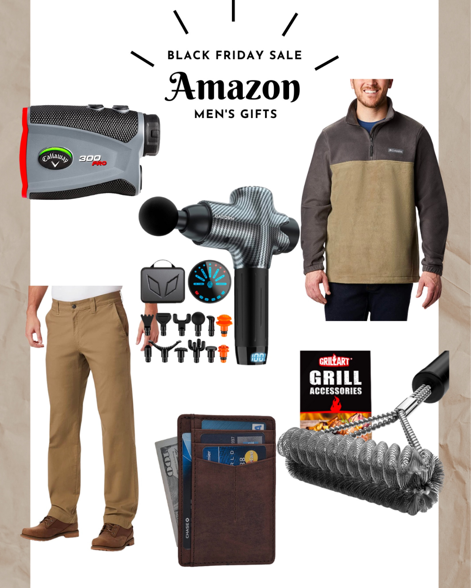 BLACK FRIDAY DEALS: Men’s gifts - grill accessories, Columbia, massage gun, golf range finder, & more!

#LTKGiftGuide #LTKCyberweek #LTKsalealert
