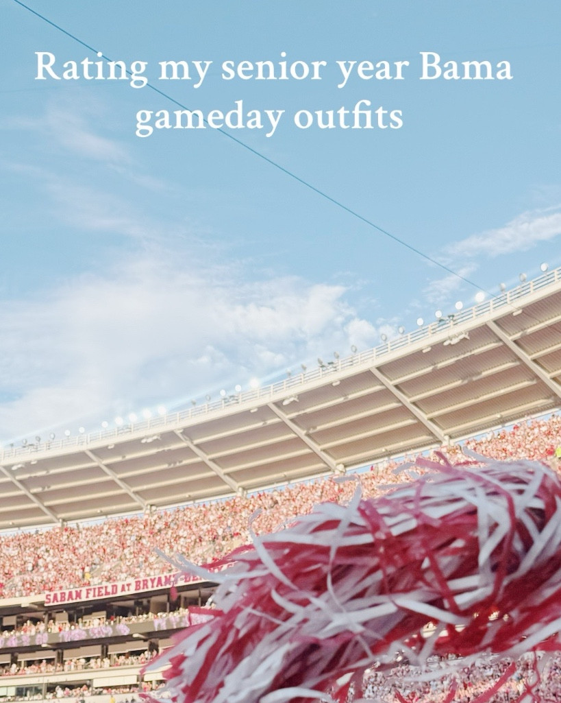 All of my Bama gameday outfits this year!!! Last year of having a fashion show every other weekend❤️‍🩹

#LTKFindsUnder100 #LTKootd #LTKU