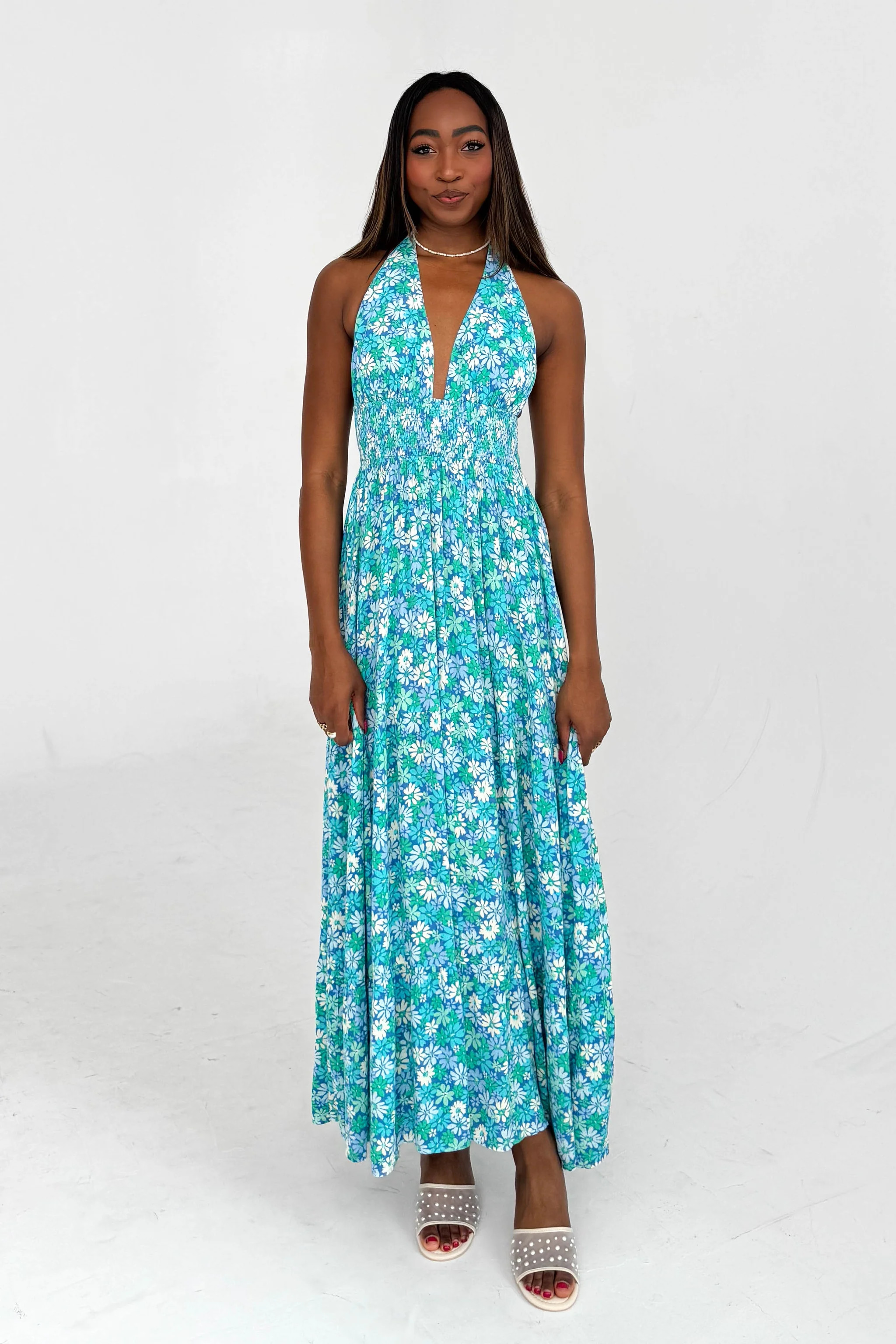 Southampton Dress in Blue | Grey Bandit