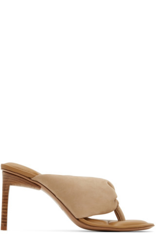 Tan 'Les Sandales Nocio' Heeled Sandals | SSENSE