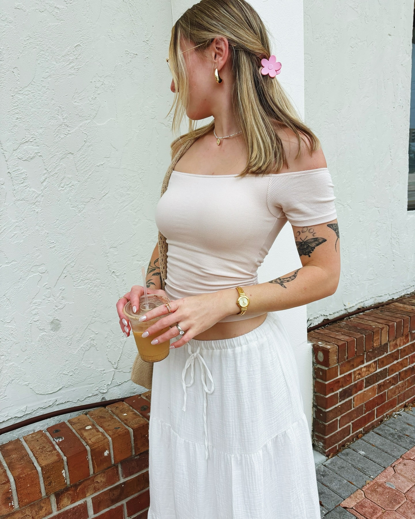 Coffee run with @klassy ☕️
.
.
.
.
.
.
.
.
.
.
.
.
.
Outfit available to shop through the link in bio🤍
Top: @klassy 
Skirt: @klassy 
Bag: @shorebrand 
#spring #springfashion #springoutfitideas #springoutfit #springoutfits #neautrals #neautraloutfit #ootd #outfitideas #explorepage✨ #miami #miamiflorida #follow4folow #klassy #klassyvips #klassyfavorite