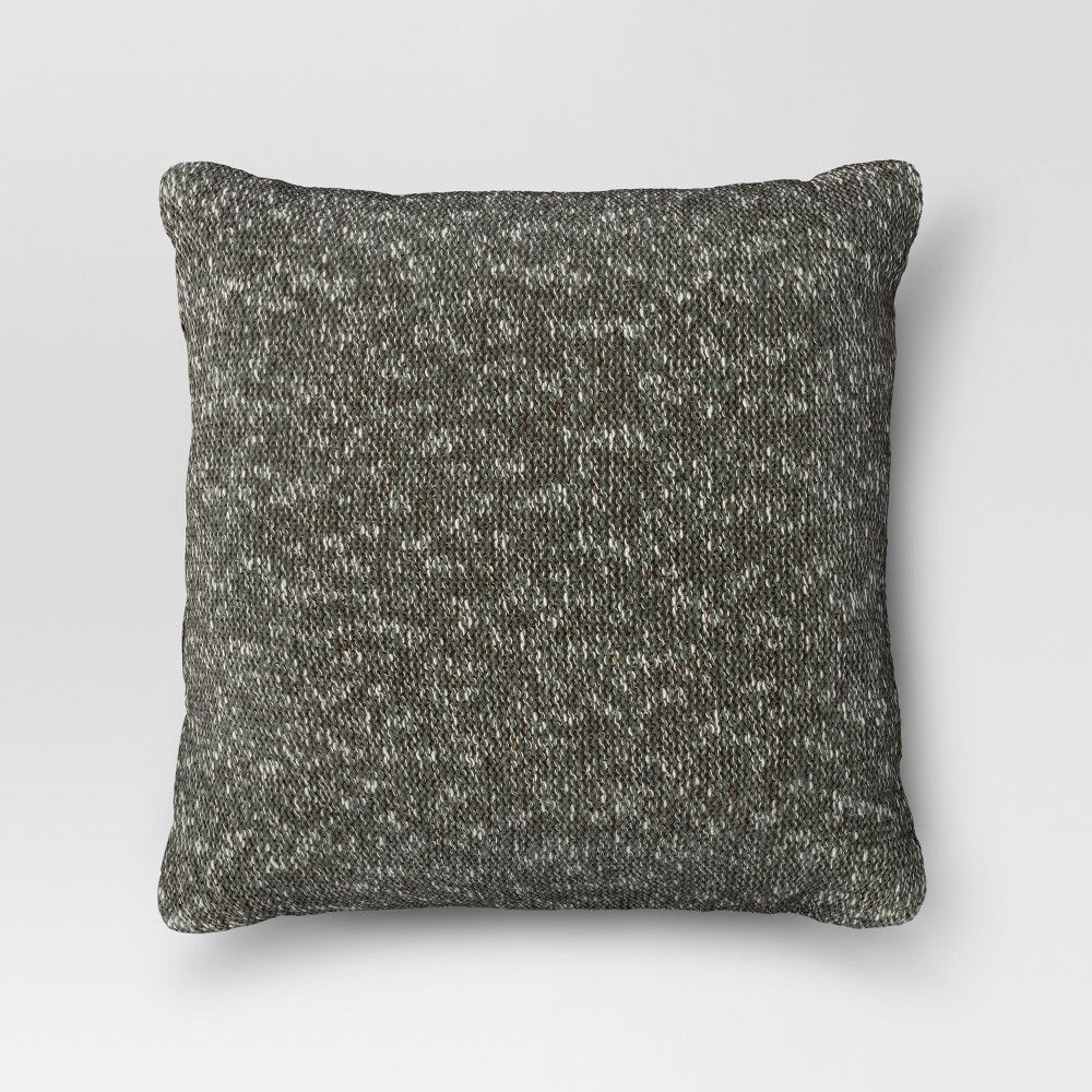 Green Sweaterknit Oversized Throw Pillow - Threshold | Target