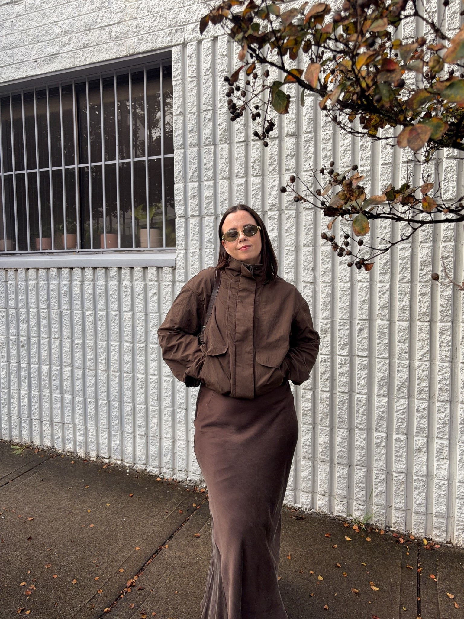 Lululemon funnel neck jacket: size L
Dissh silk maxi skirt: size 12 (on sale for half price!)

#LTKaustralia #LTKmidsize #LTKautumn