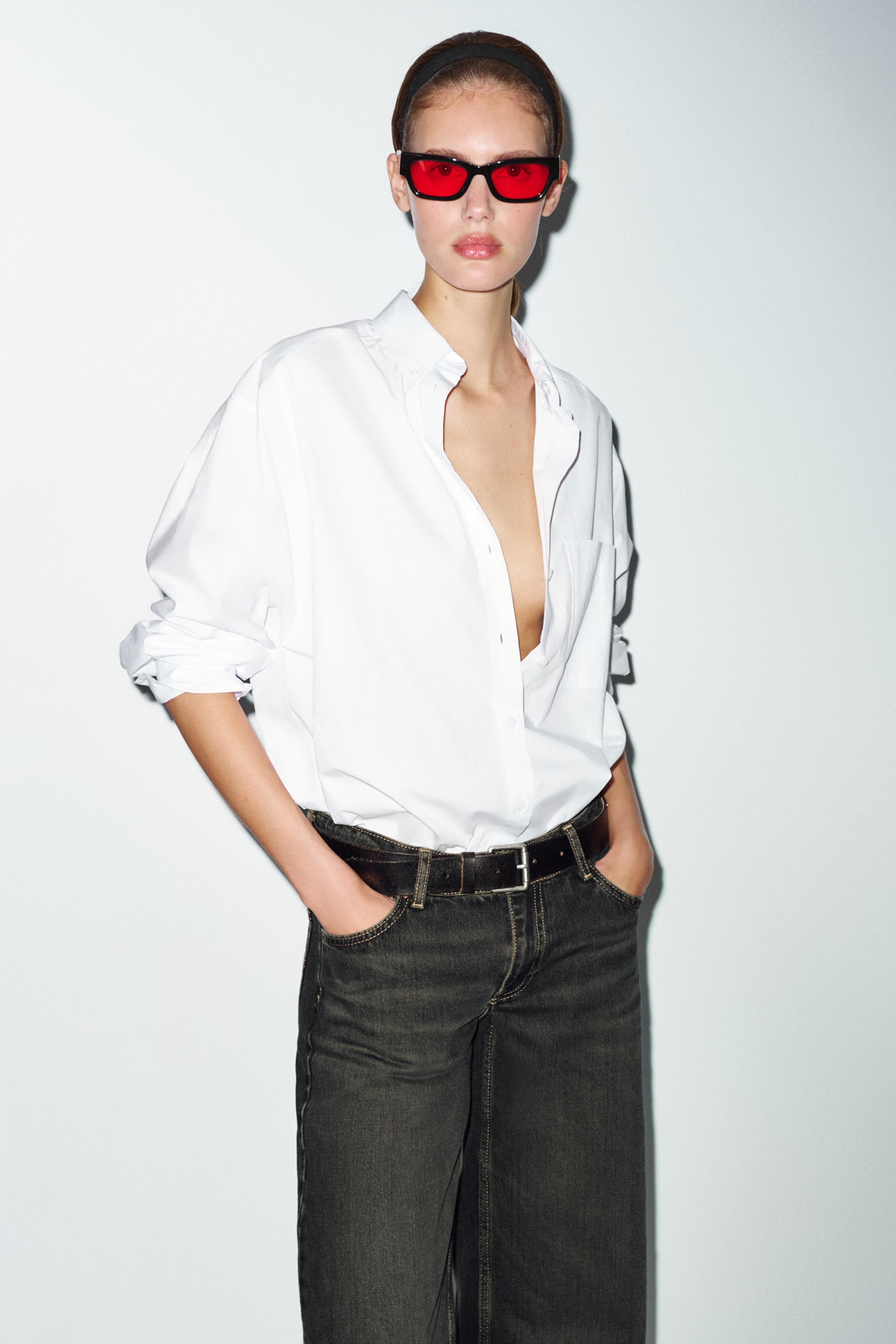 POPLIN SHIRT WITH POCKET | Zara US