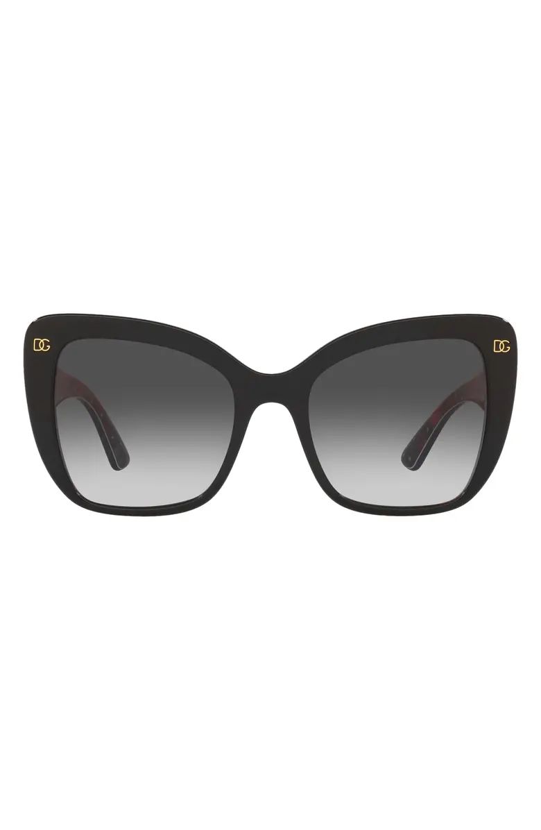 54mm Gradient Butterfly Sunglasses | Nordstrom