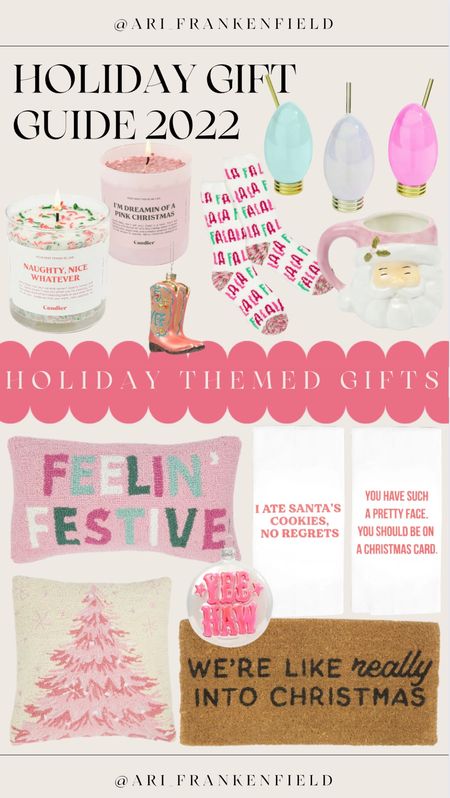 Loving these Christmas themed gifts! So cute for a gift exchange or someone who really loves the holidays! #mom #christmas #gift #under100 #candle #giftguide #decor 

#LTKHoliday #LTKfamily