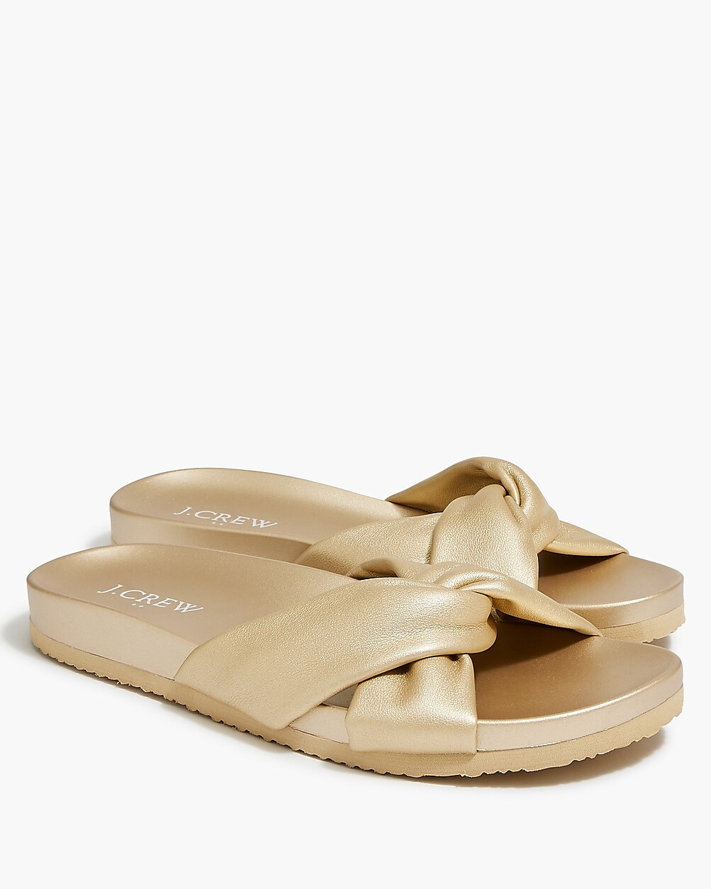 Cross-strap pool slides | J.Crew Factory