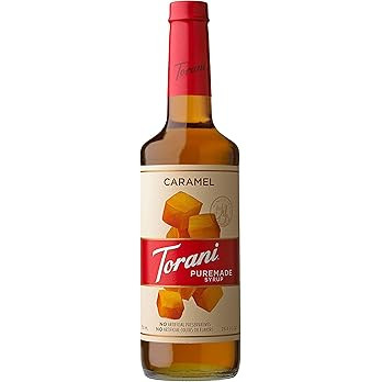 Torani Puremade Syrup, Caramel Flavor, Glass Bottle, Natural Flavors, 25.4 Fl. Oz, 750 mL | Amazon (US)