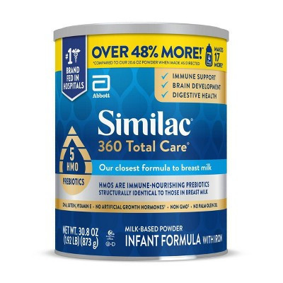 Similac 360 Total Care Non-GMO Infant Formula Powder - 30.8oz | Target