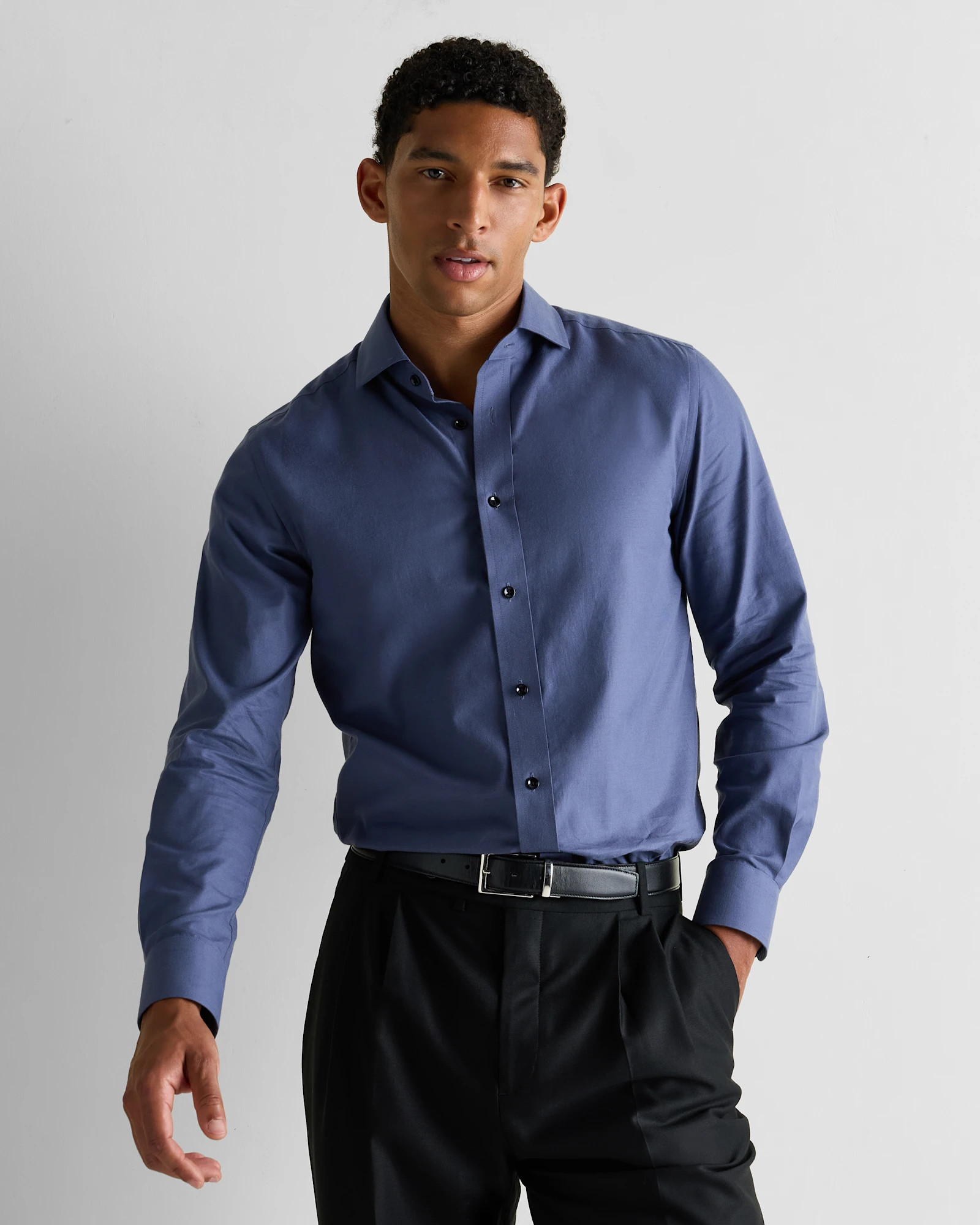 Quince | Men's Cashmere Dress Shirt in White, Size Large, Organic Cotton | Quince