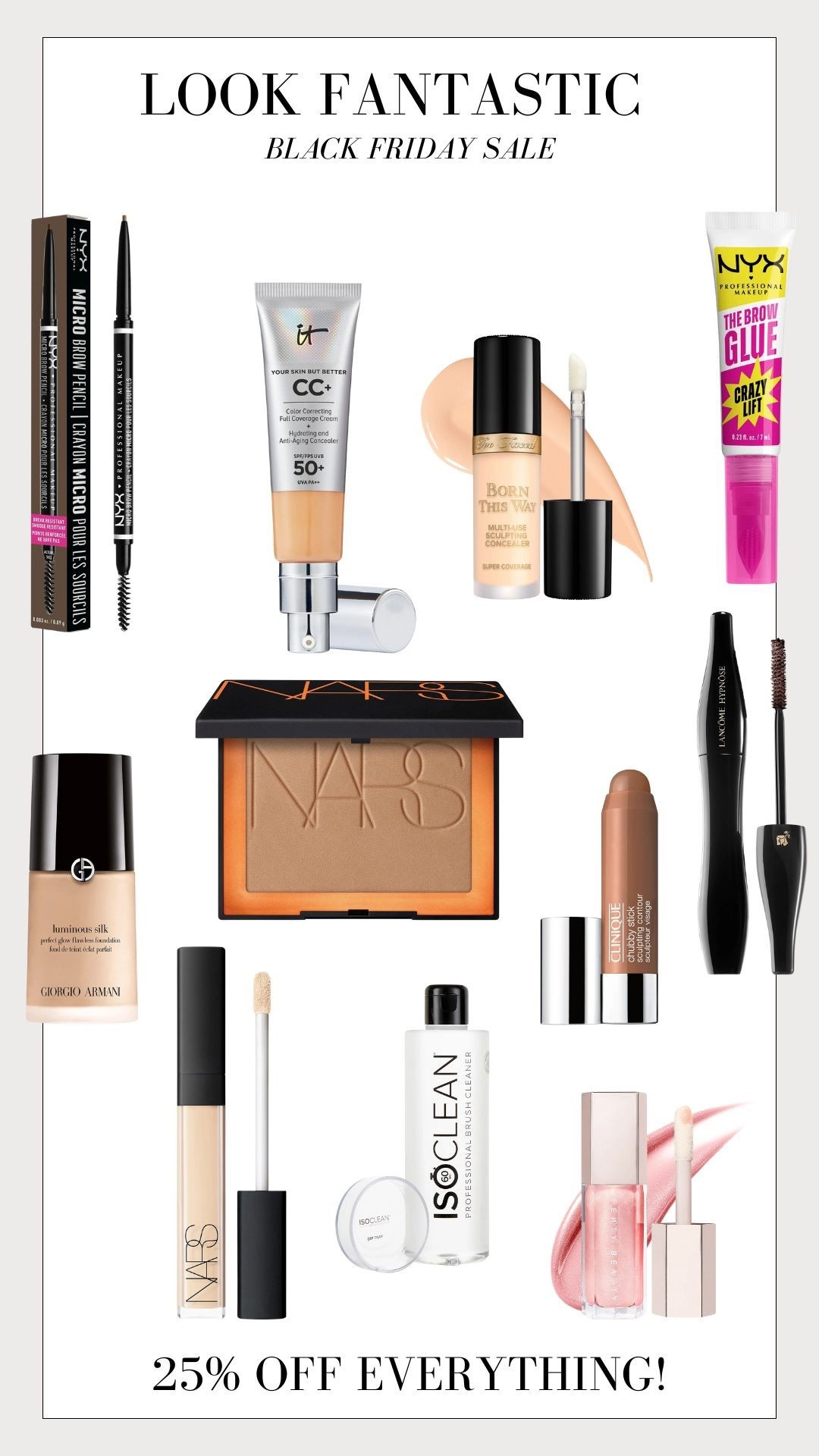 Look Fantastic Black Friday sale! 🖤 25% off all these makeup bag staples 😍✨

#LTKuk #LTKbeauty #LTKgiftguide