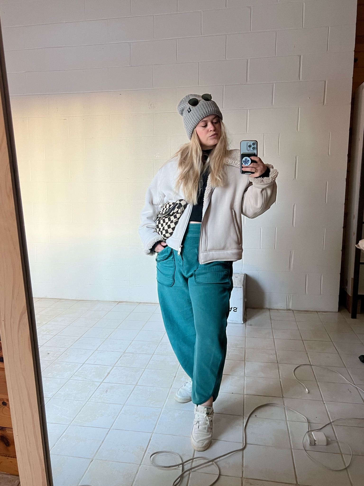 Christmas shopping ootd 

Pants size medium 
Jacket size large 
Top size medium 

#LTKSeasonal #LTKGiftGuide #LTKHoliday