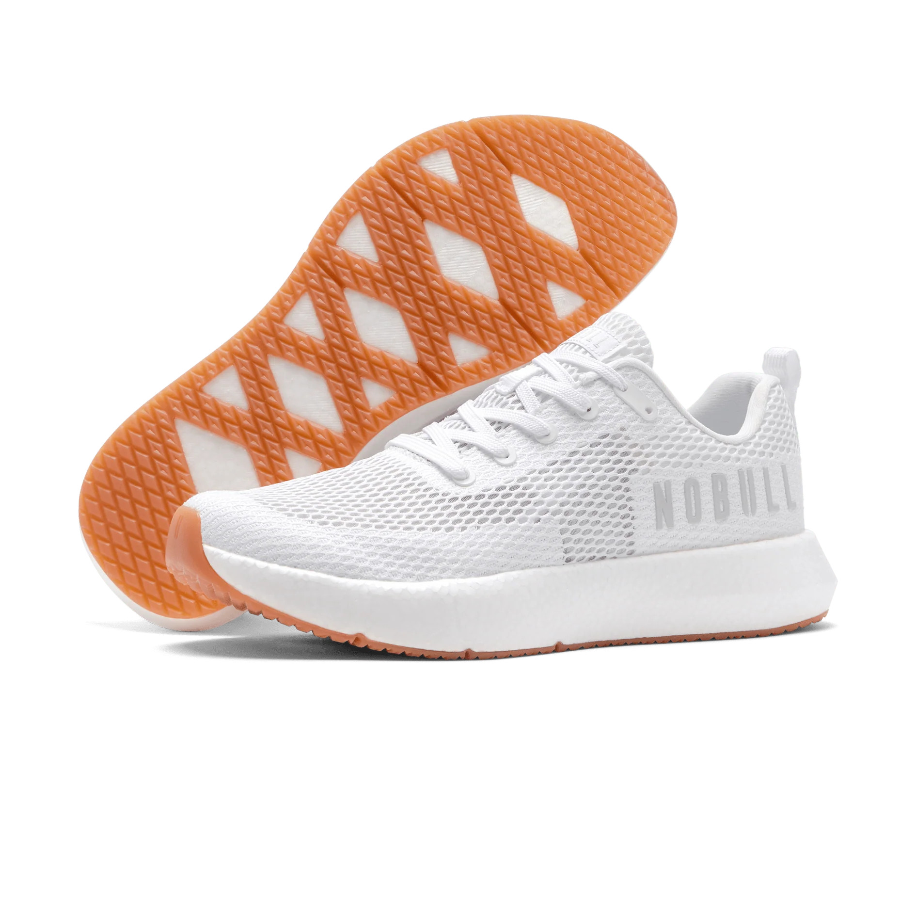 Men's White Drive Mesh Shoes | NOBULL | NOBULL