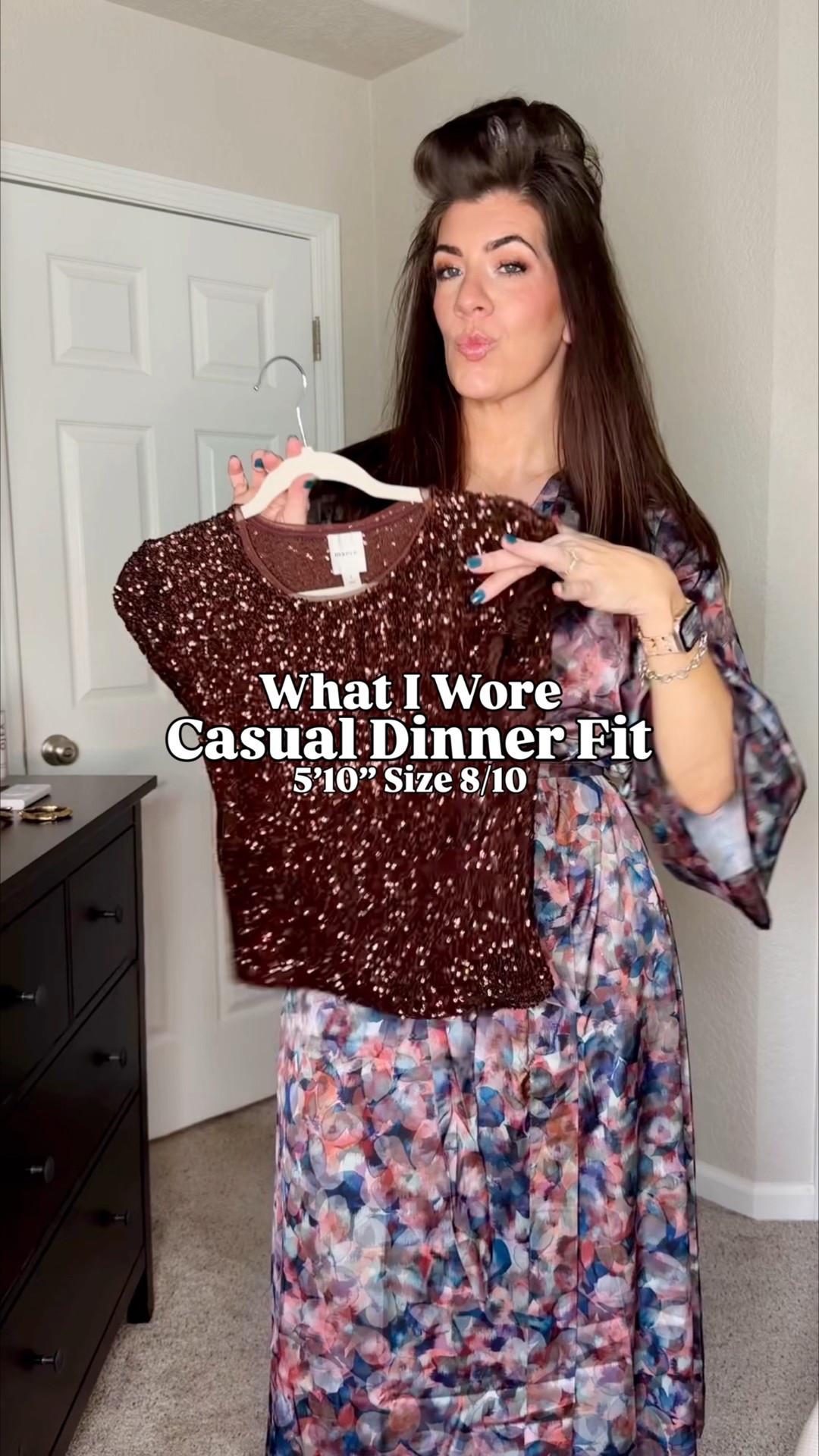 What I wore for a crab feed-would also work for a casual date night
Sequin tee- medium
Faux leather jacket- medium
Jeans-8 but whoa do they run big, size down 

#LTKMidsize #LTKTall #LTKOver40