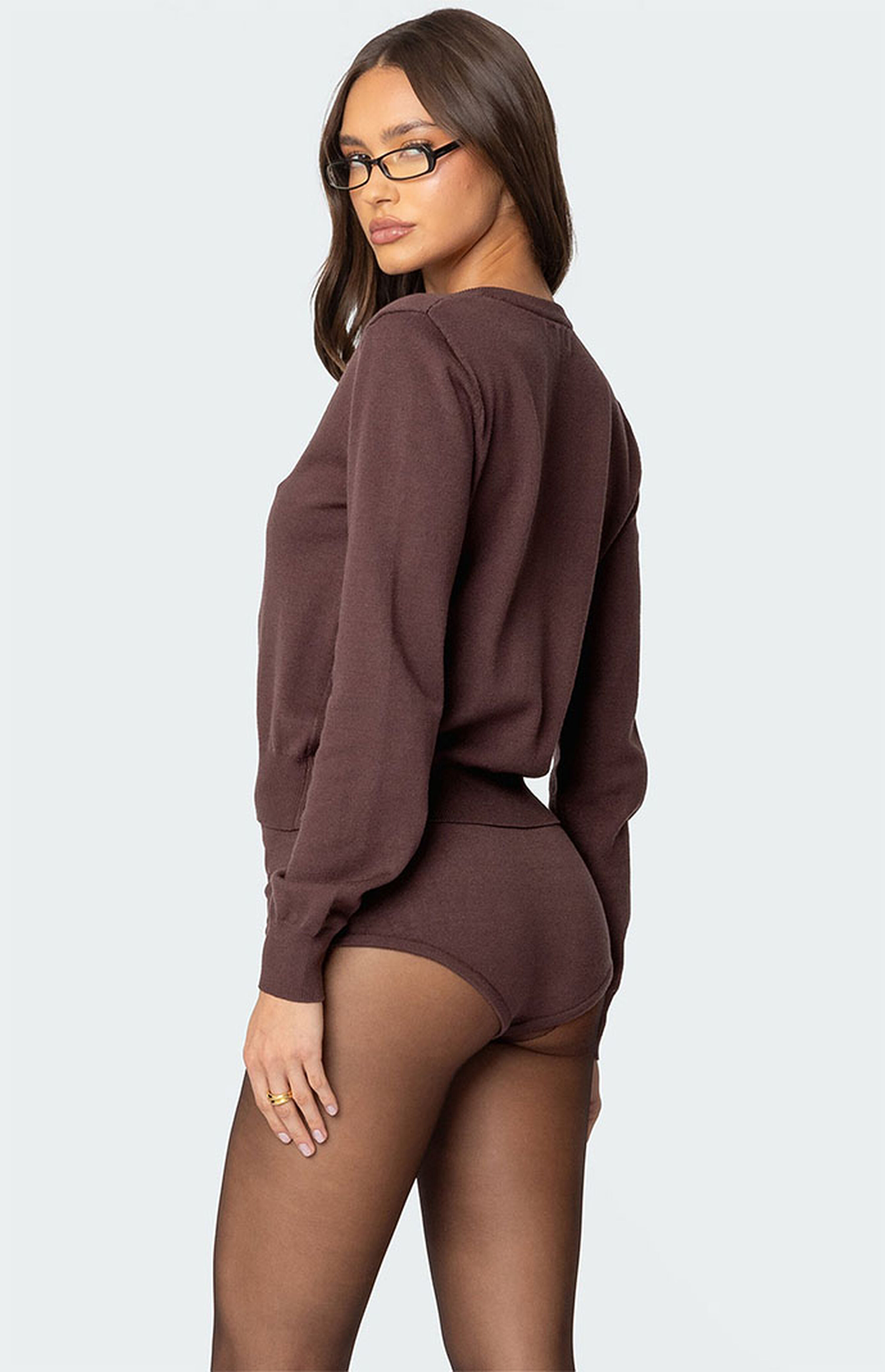 Edikted Ashlin Button Up Knit Cardigan | PacSun