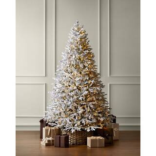 7.5 ft Kenwood Fraser Fir Flocked LED Pre-Lit Tree | The Home Depot
