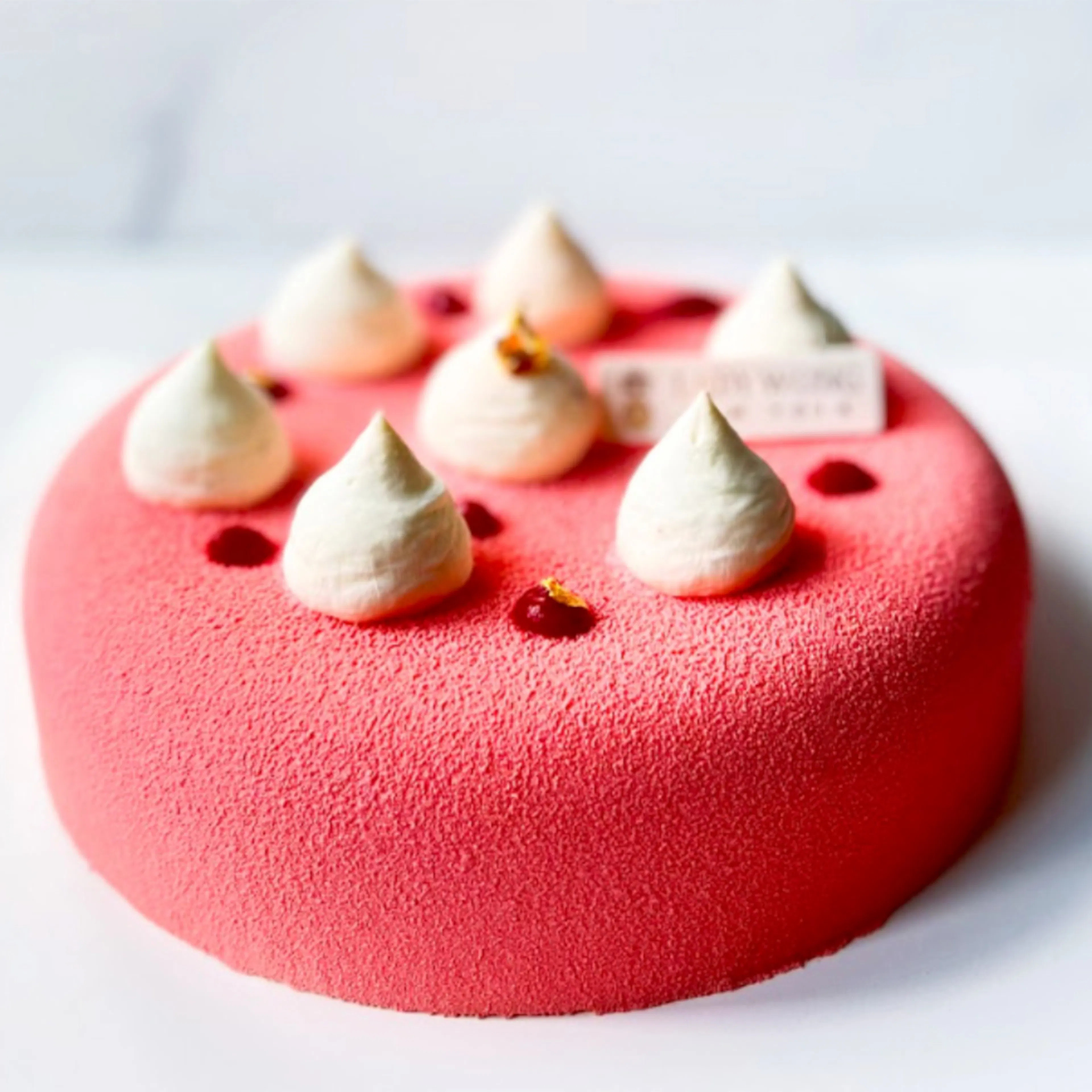 Strawberry Guava Entremet Cake by Lady Wong Patisserie | Goldbelly | Goldbelly