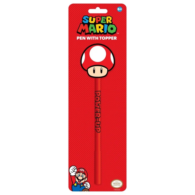 Nintendo Super Mario Toad Topper Ballpoint Pen, The Perfect Basket Stuffers | Walmart (US)