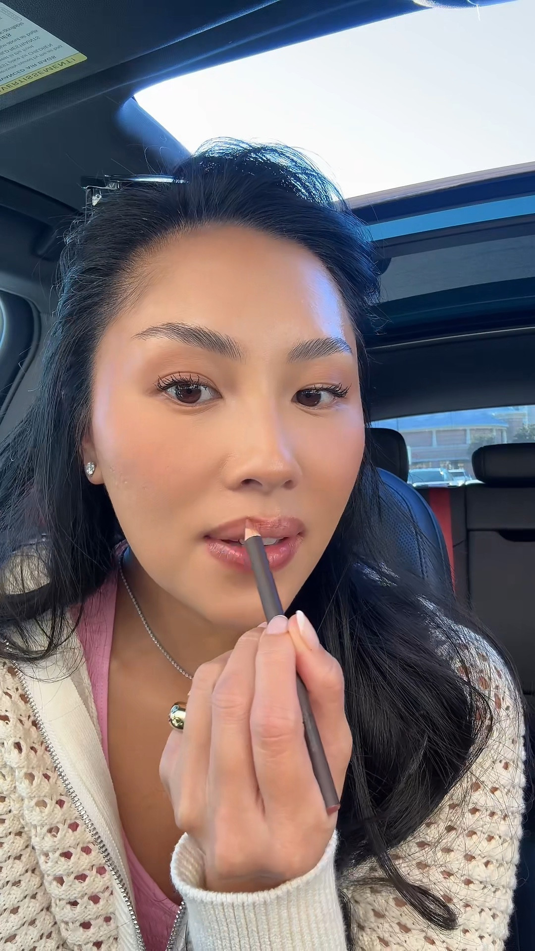 Liner - sizzle 
Lip stick - first base 

#LTKBeauty #LTKFindsUnder50 #LTKGiftGuide