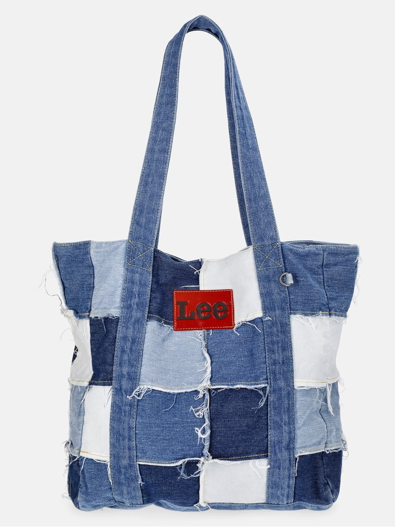 Kacey Lee Women's Denim Tote Bag, Denim Patchwork | Walmart (US)
