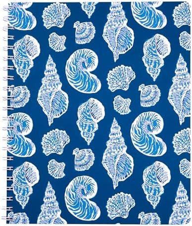 Lilly Pulitzer Large Hardcover Spiral Notebook, 11" x 9.5" with 160 College Ruled Pages, Shell of... | Amazon (US)