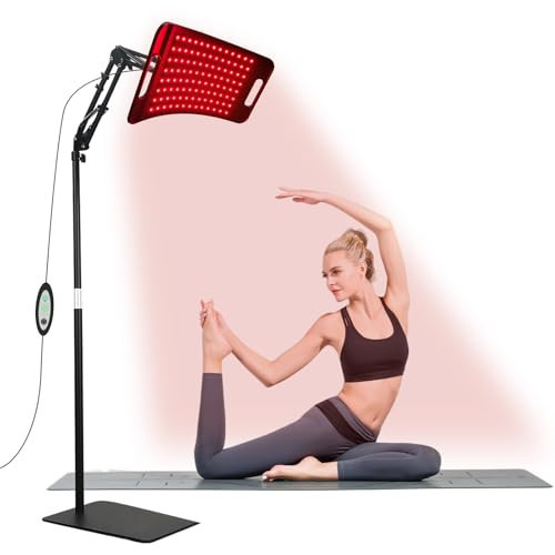 Red Light Therapy Lamp,Infrared Light Therapy with 660nm Visible Red Light & 850nm Invisible Infrared Light with Floor Stand 104 LEDs,Infrared Light Therapy for Body Device Effective for Skin Repair | Amazon (US)