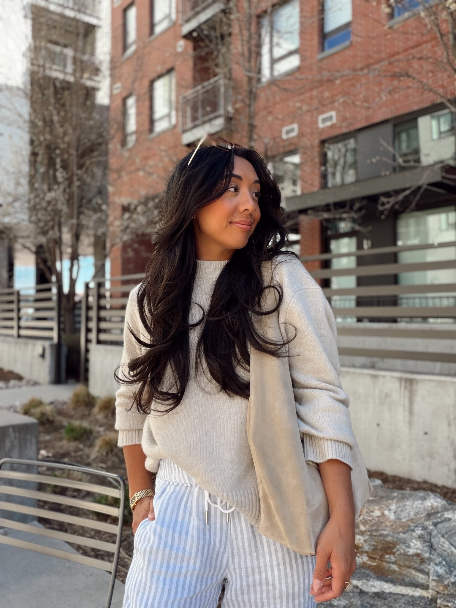 A little spring outing in my new outfit from @Quince  🌸 #QuincePartner

#LTKgrwm #LTKPetite #LTKootd