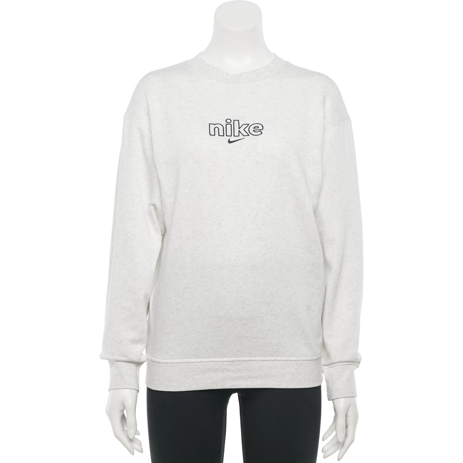 Women's Nike Sportswear Fleece Crewneck Sweatshirt, Size: XL, Light Grey | Kohl's