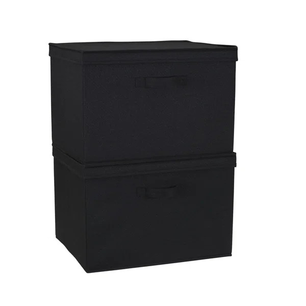 Wide Storage Box Fabric Box (Set of 2) | Wayfair Professional