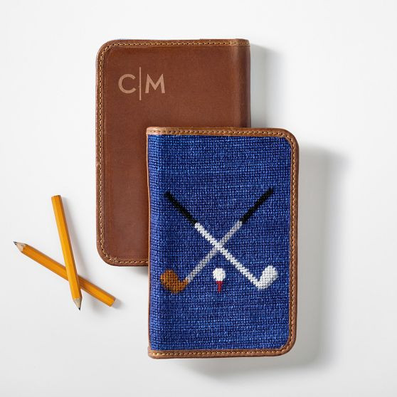 Smathers & Branson Needlepoint Golf Scorecard Holder | Mark and Graham