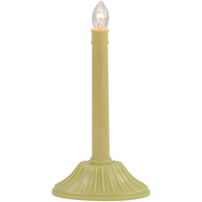 Northlight Single Light Window Candle on Oval Base - 9.5" - Cream | Target