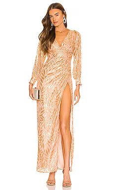 Michael Costello x REVOLVE Prince Gown in Pink & Gold from Revolve.com | Revolve Clothing (Global)