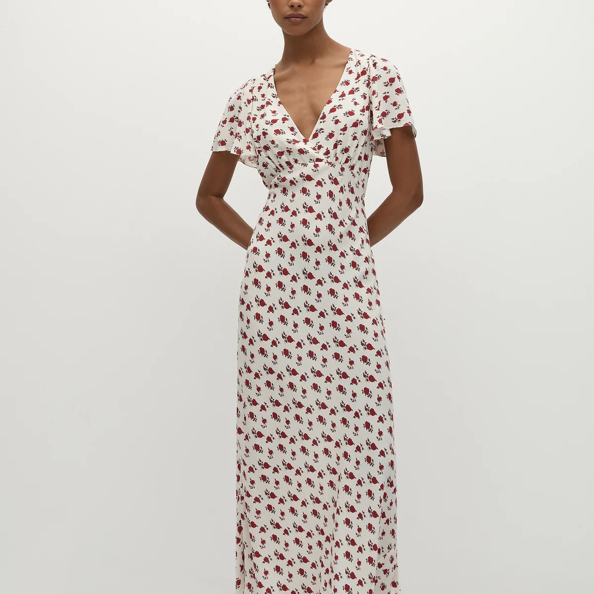 Boda Midi Dress Hazy Rose Deep Red | Faithfull (AU)