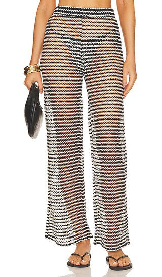 Mesh Effect Pant in Black | Revolve Clothing (Global)