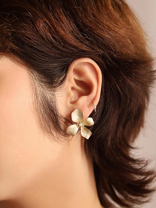 Elegant Pastel Flower Stud Earrings for Women, Floral Earrings Jewelry Accessories Romantic Cool ... | Amazon (US)