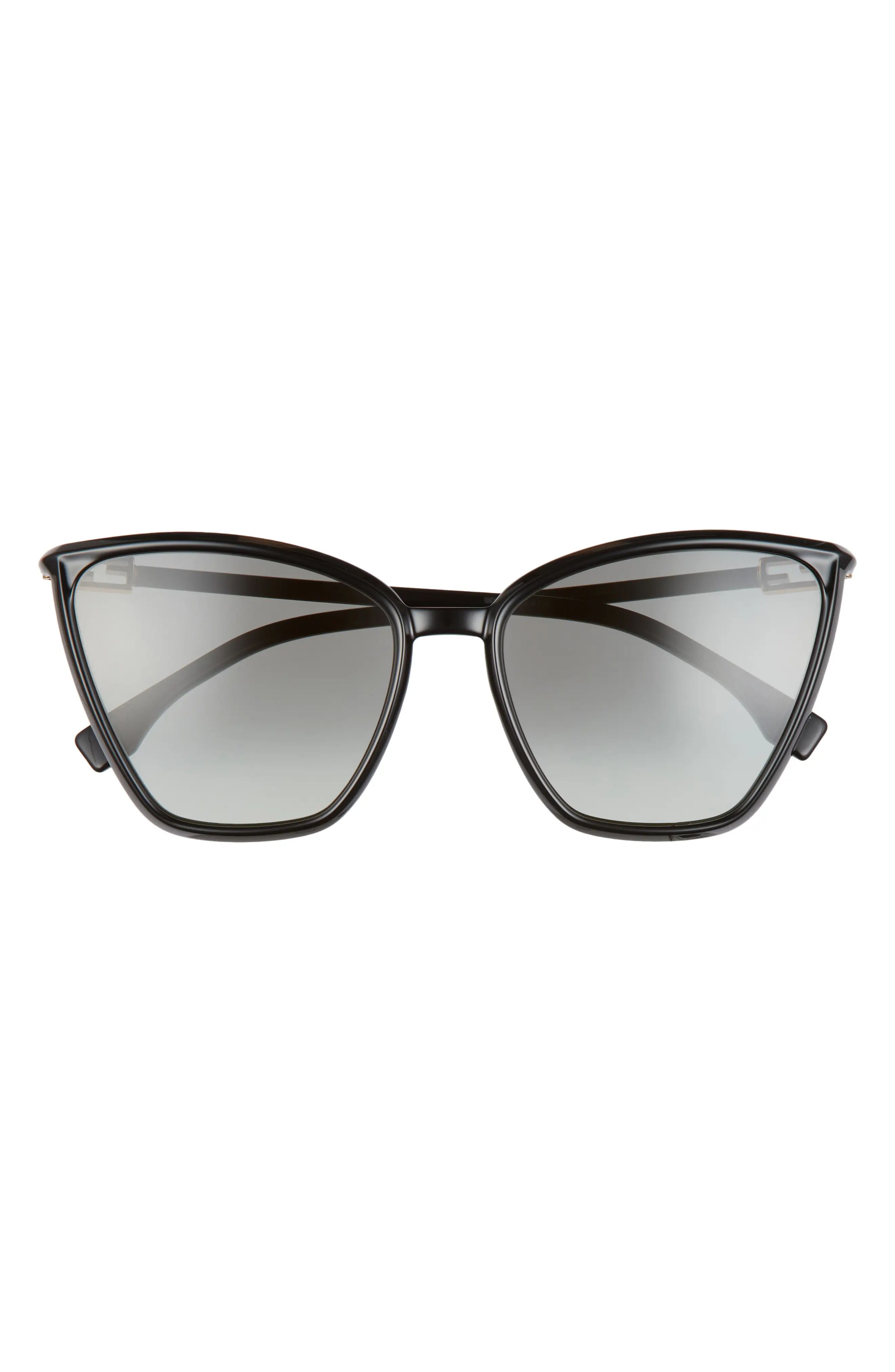 Women's Fendi 60mm Gradient Cat Eye Sunglasses - Dk Havana/ Brown Pink Gradient | Nordstrom