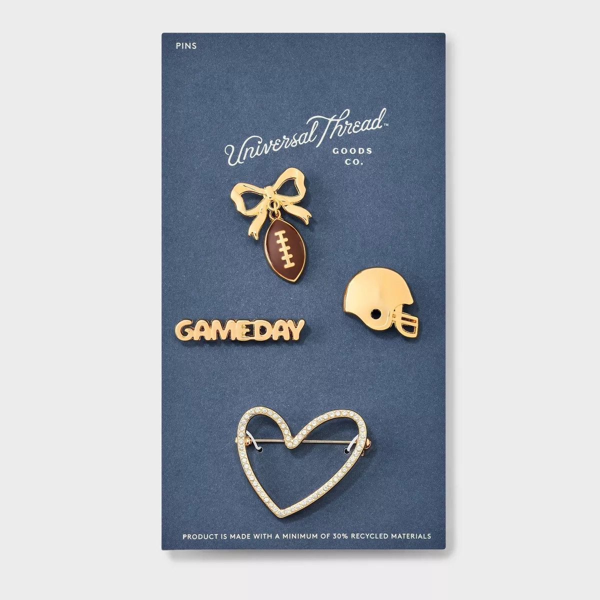 Game Day Pin Set 4pc - Universal Thread™ Gold | Target