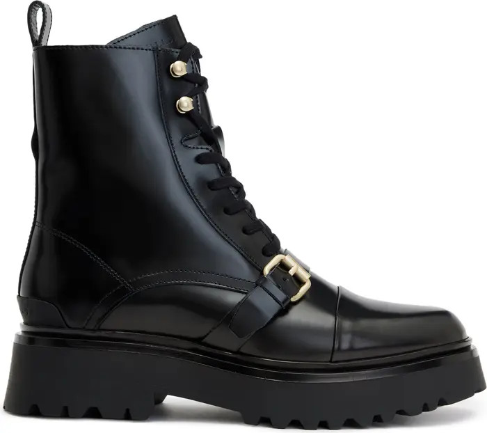 AllSaints Stellar Cap Toe Combat Boot (Women) | Nordstrom | Nordstrom